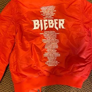 Justin Bieber tour jacket